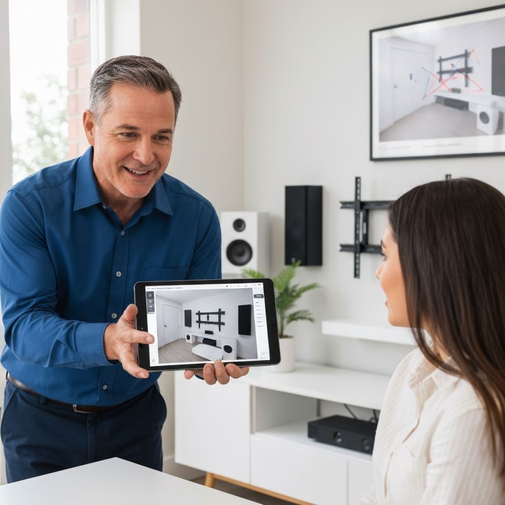 Professional consultation with customer